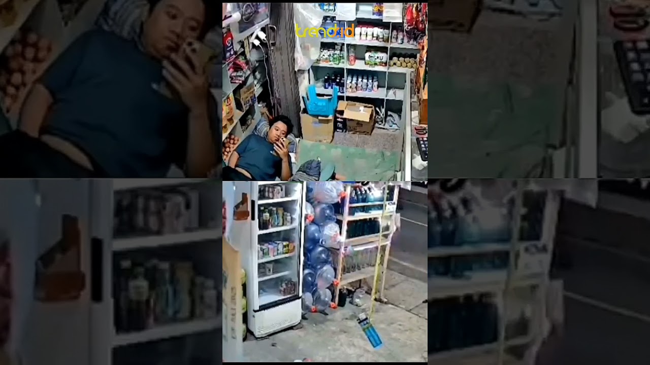REAKSI PENJAGA WARUNG MADURA DIDATANGI MALING