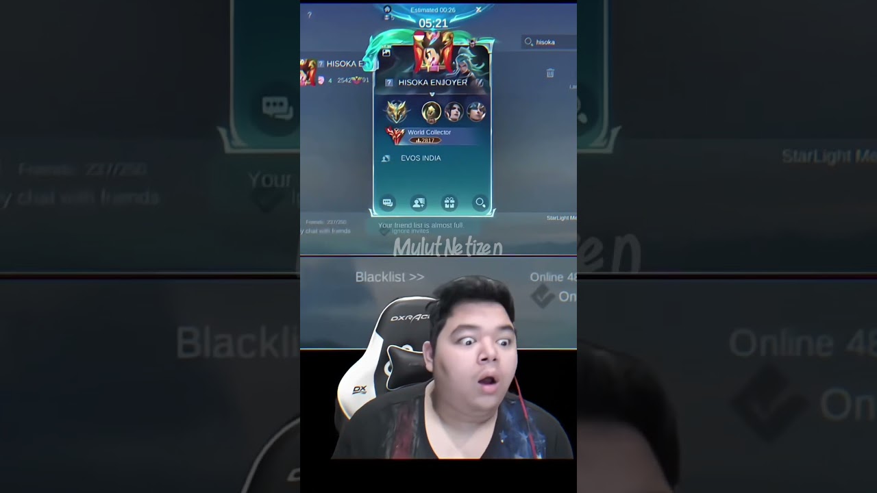 REAKSI R7 LIAT LEMON JOIN SQUAD EVOS INDIA‼️ #mobilelegends #rrqlemon #evosindia