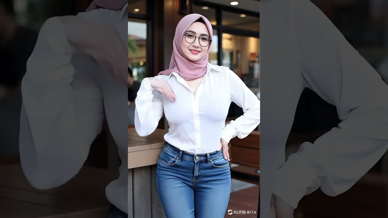 Real Banget! Tante Hijab AI Ini Bikin Netizen Salfok 😍 #jilbab #hijab #shorts
