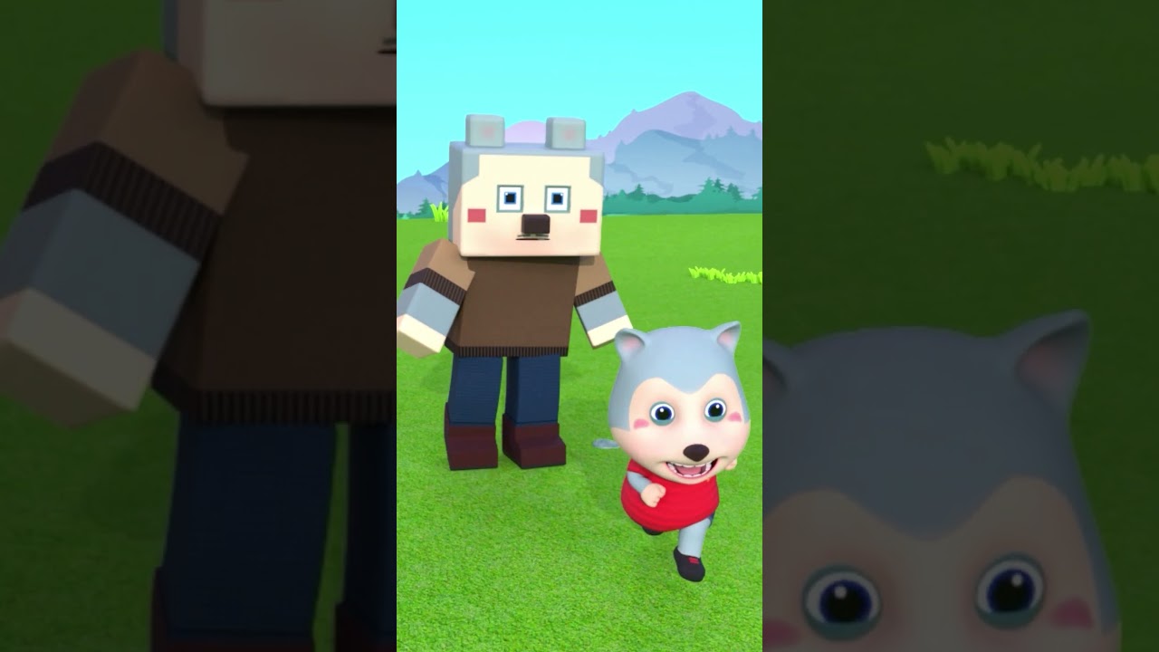 Real Dad VS Minecraft Dad 😍 #funny #kids #wolfoo3D #wolfoosong