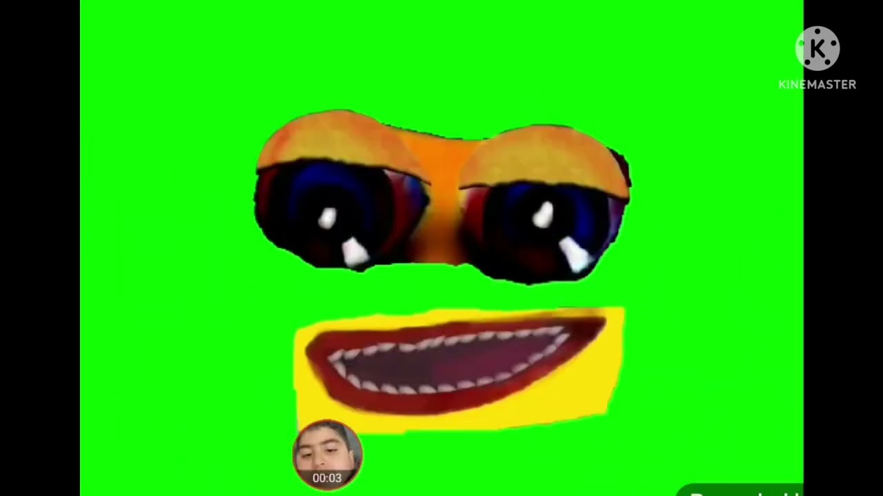 (Real) Klasky Csupo nightmares (green screen Face with hand)  (remake 2-PM) V1