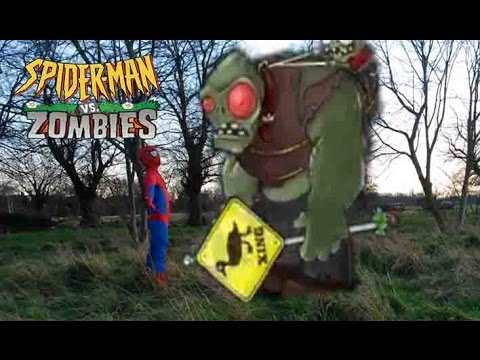 Real life Spiderman vs zombies