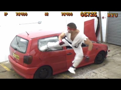 REAL LIFE Street Fighter Car Bonus Stage