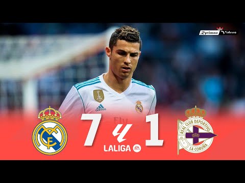 Real Madrid 7 x 1 Deportivo La Coruña ● La Liga 17/18 Extended Goals & Highlights HD