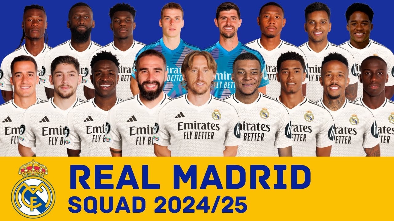 REAL MADRID CF Full Squad For Season 2024/25 | Real Madrid | FootWorld