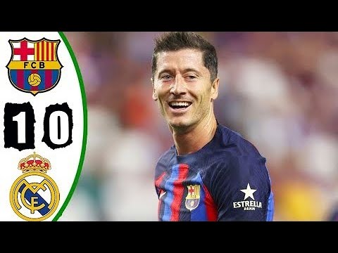 Real Madrid vs Barcelona 0-1 All Goals & Highlights (Barcelona Debut 2022)