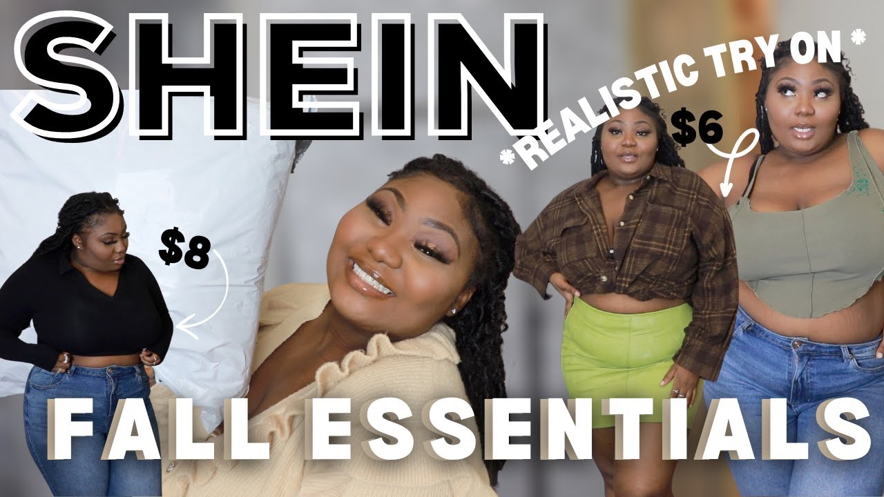 *REALISTIC* SHEIN FALL TRY ON HAUL| MID/PLUS SIZE| AFFORDABLE FALL BASICS!