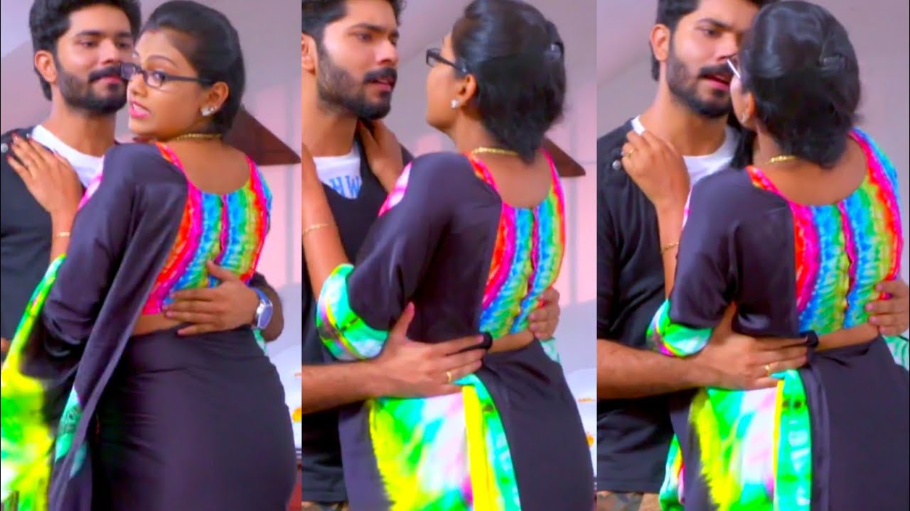 Rebecca Santhosh Cute Romance Scene