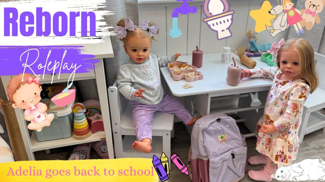 Reborn Doll Morning & Afternoon Roleplay 🍼 Breakfast & Lunch 🥣 #reborns #reborndolls #dollroleplay