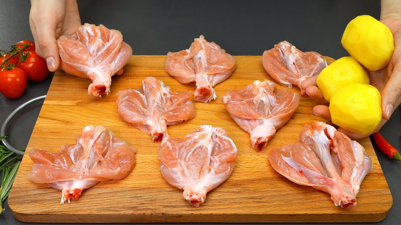 Recipe for chicken legs from a restaurant. Very tasty and beautiful!😋