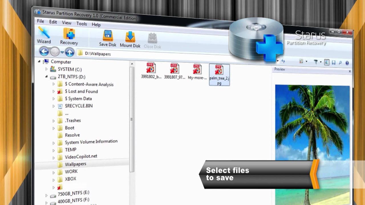 Recover Deleted Files and Repair Corrupted Partitions