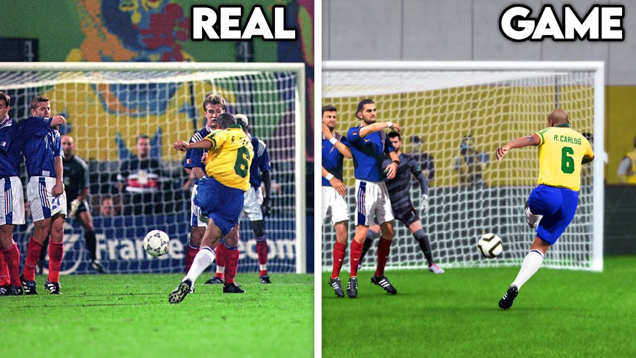 Recreating 1 Iconic Free Kick From Every Year