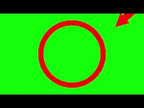 Red Arrow Circle Green Screen Template