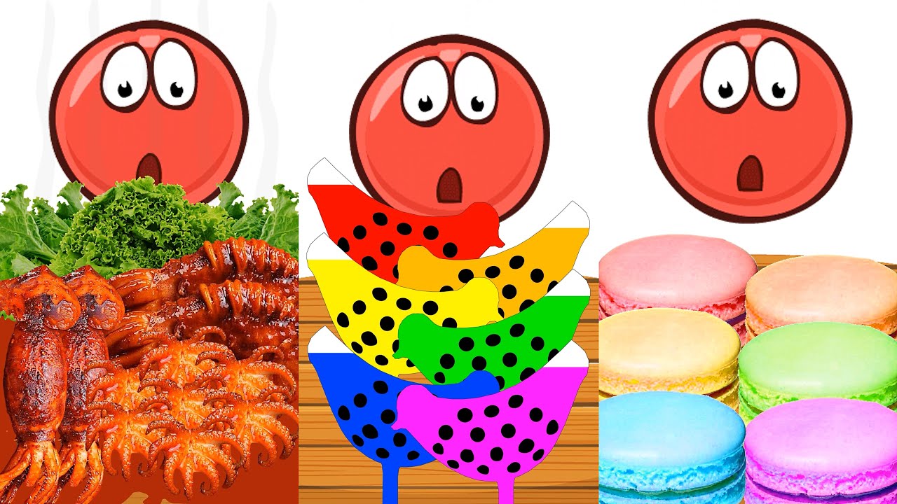Red Ball 4 Mukbang Animation - 5 Hours Compilation - Red Ball 4 Compilation #1