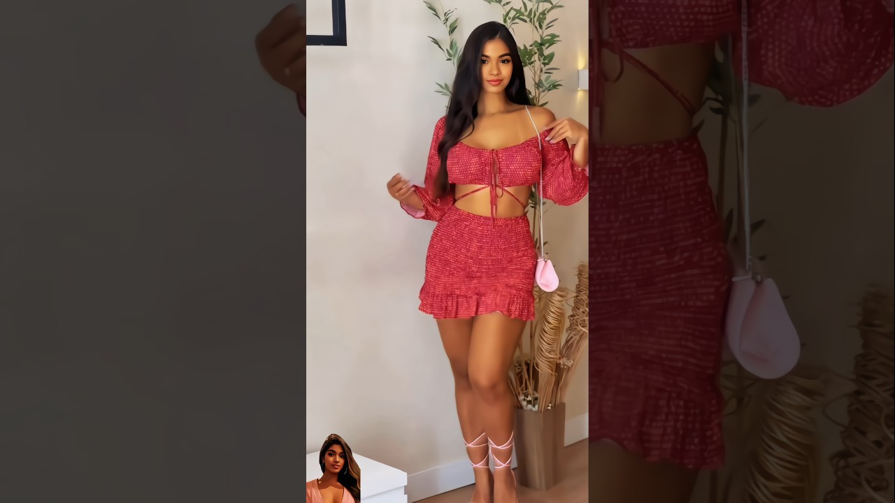 Red Crop Top & Mini Skirt Outfit | Summer Lookbook