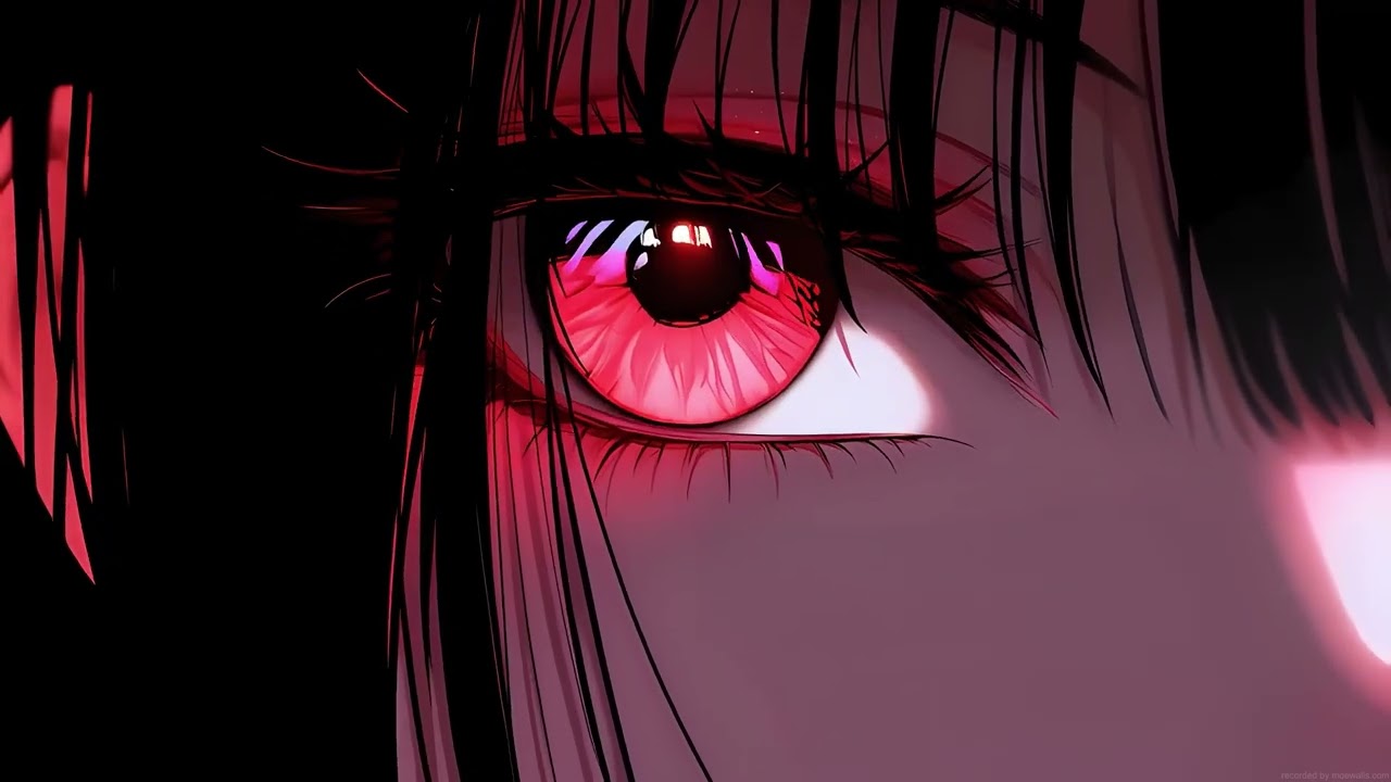 Red Eyes Anime Girl Live Wallpaper