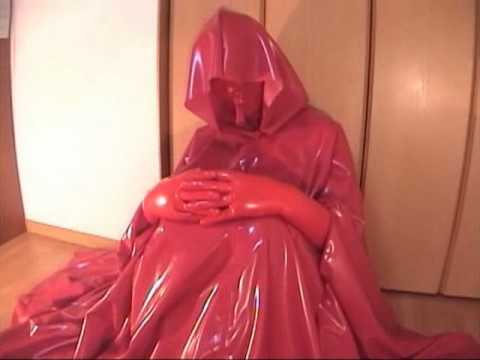 red rubber mask  rubber cape