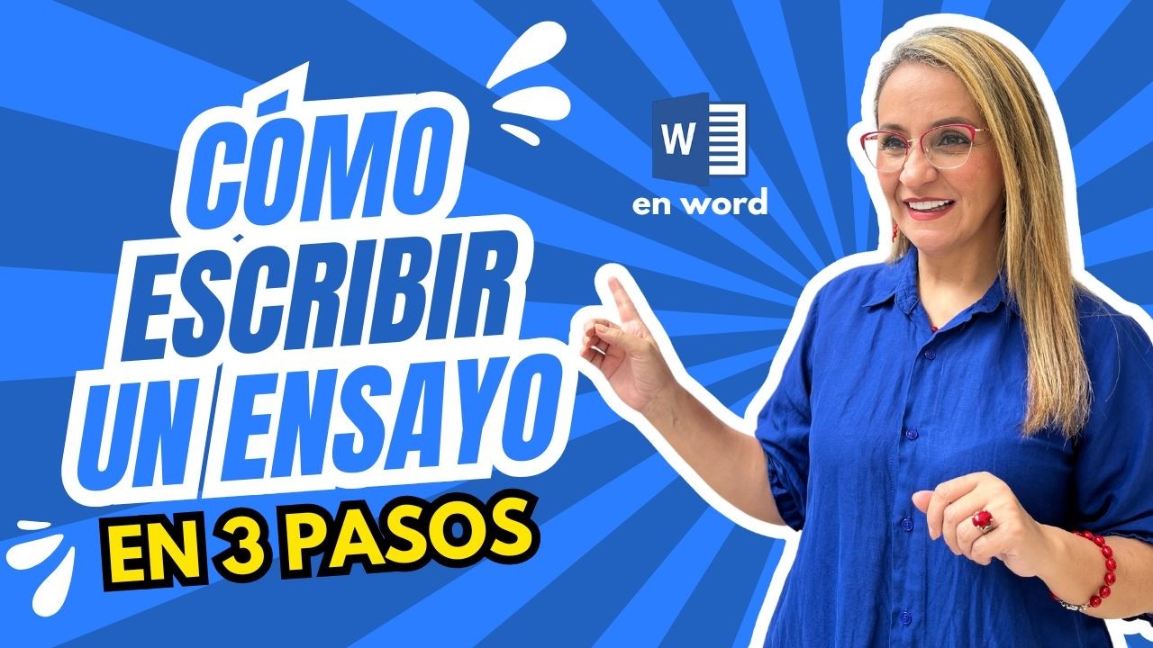 Redacta un Ensayo en 3 sencillos pasos