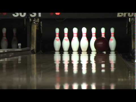 Red/Black Mixed Color Bowling Ball Color Test Same Covestock, Core, and Finish 3 of 4 Colors