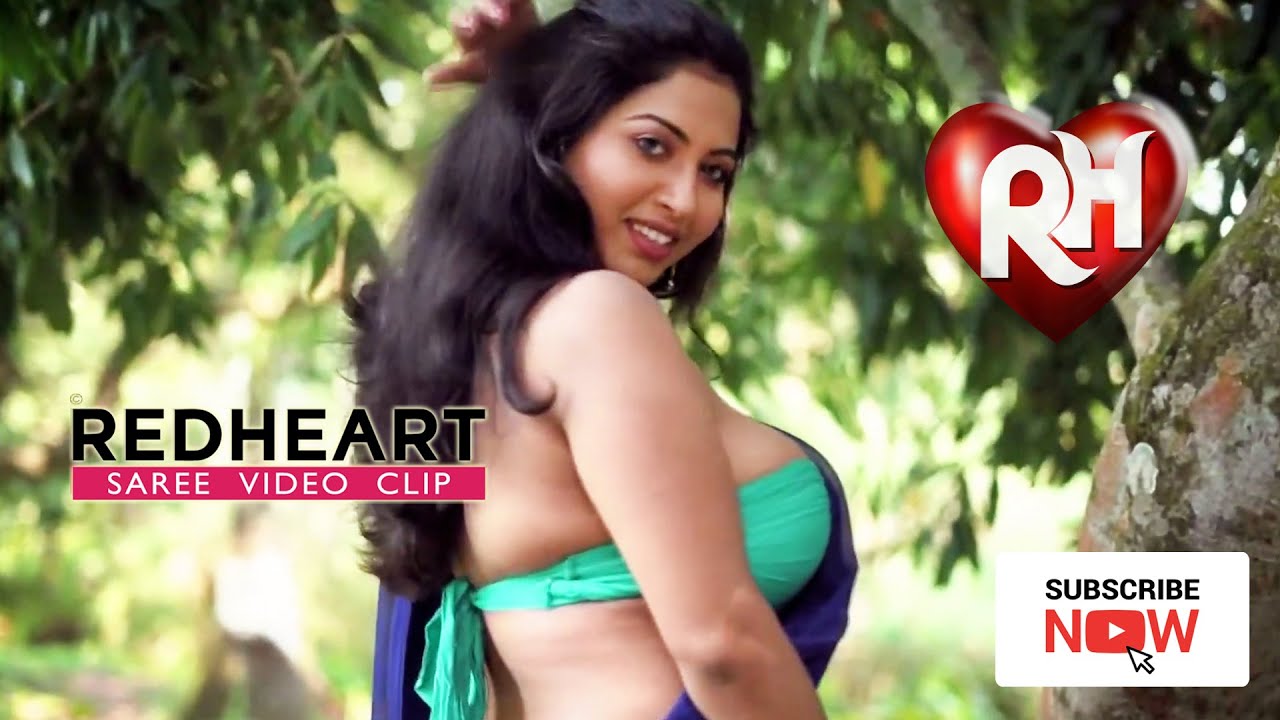 Redheart Saree Lover # Anjani in Blue Saree Photoshoot HD1080p | Saree Lover | Boobs Lover | Navel