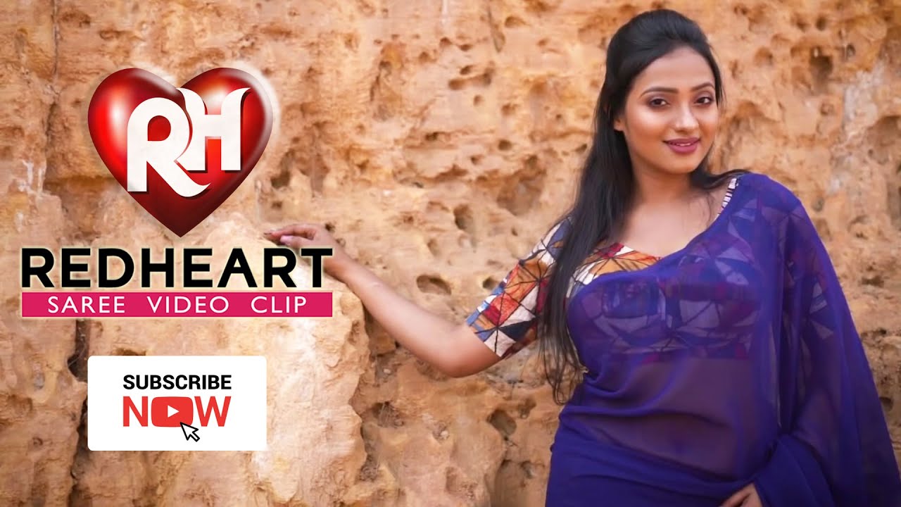 Redheart Saree Lover # Natasha in Blue Saree Photoshoot HD1080p | Saree Lover | Saree Beauty | Navel