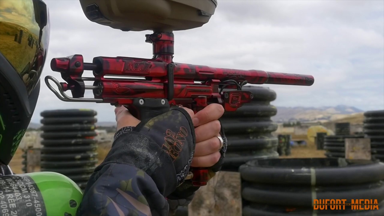Redz Prototype E2 Eblade Autococker shooting video