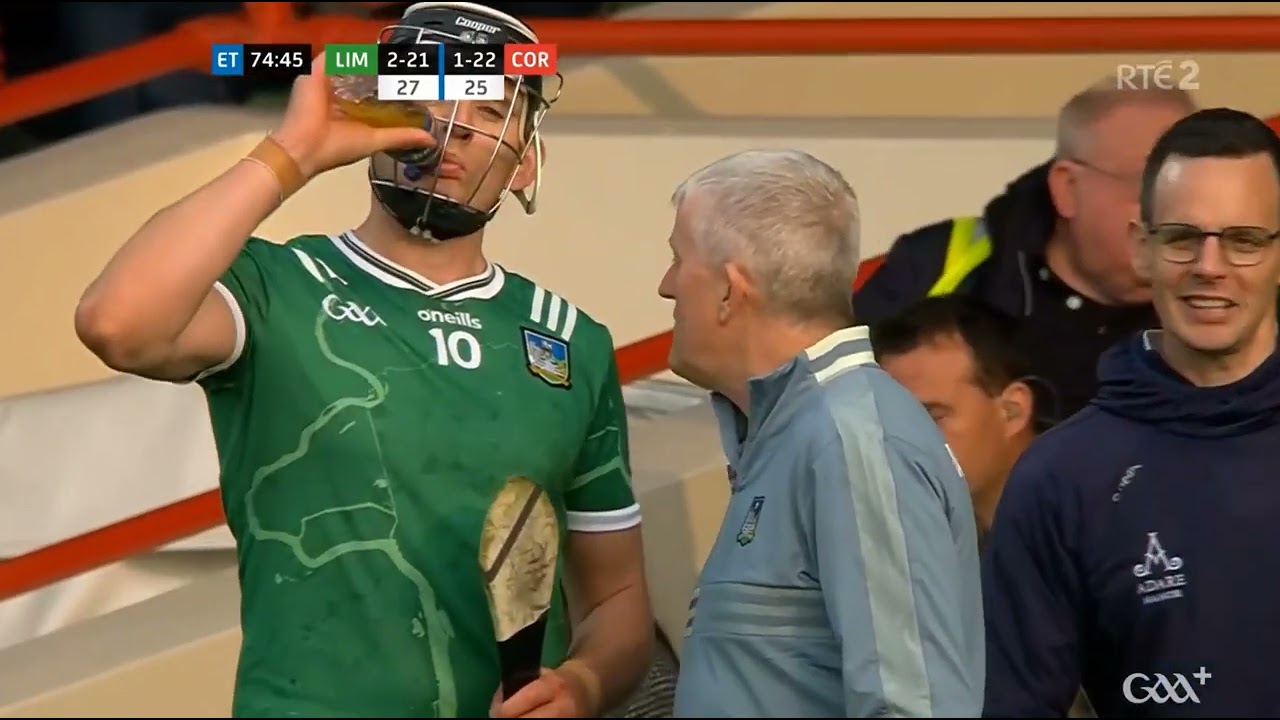 REF THOMAS WALSH GETS INJURED - LIMERICK V CORK 2025 MUNSTER HURLING FINAL GAA IRELAND
