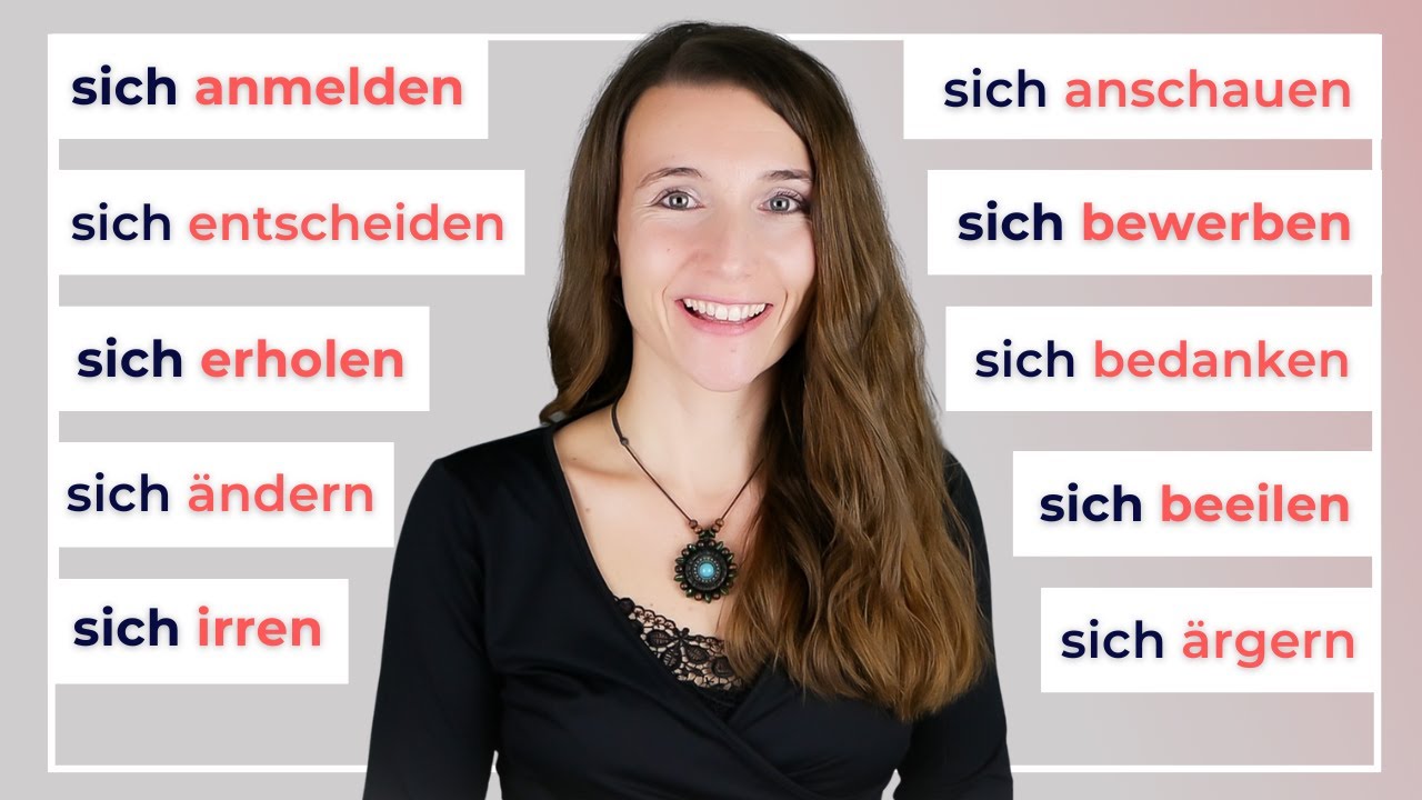 Reflexive Verben mit Akkusativ | Imitationstechnik (Deutsch Übungen für Fortgeschrittene B2, C1, C2)