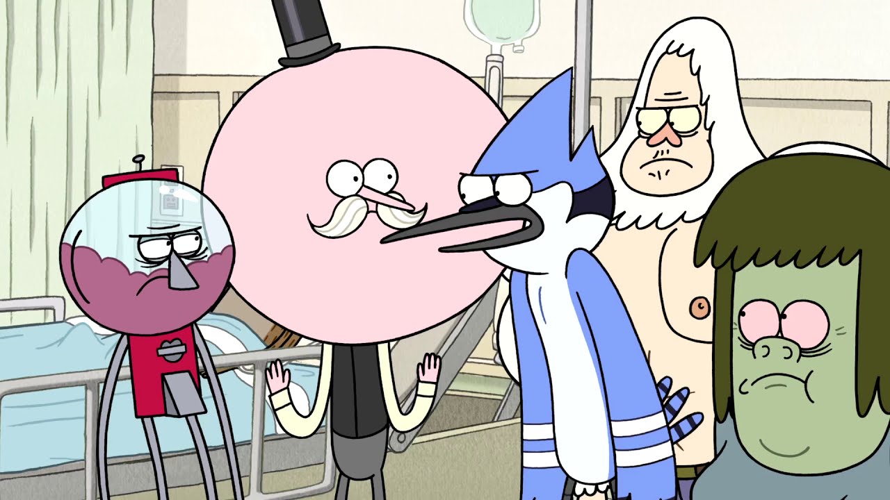 Regular Show - Mordecai Punches Benson Hard