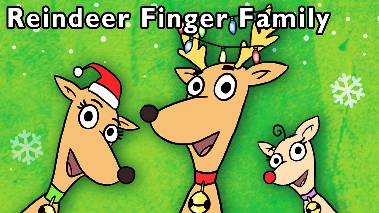 Reindeer Finger Family and More | Mother Goose Club Songs for Kids