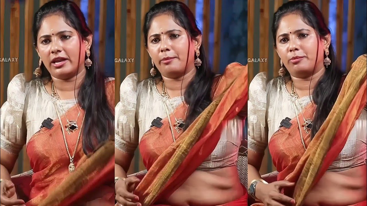 Rekha nair unseen saree   | anchor and actress |
