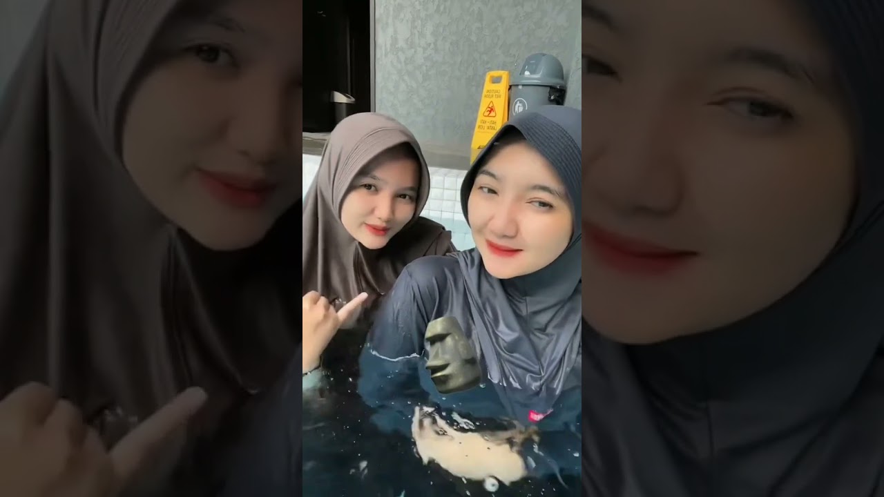 Rekomendasi kompilasi Hijab yg cocok utk berenang by Tiktokers Tikachiuuu #hijabmodis #diaryhijabers