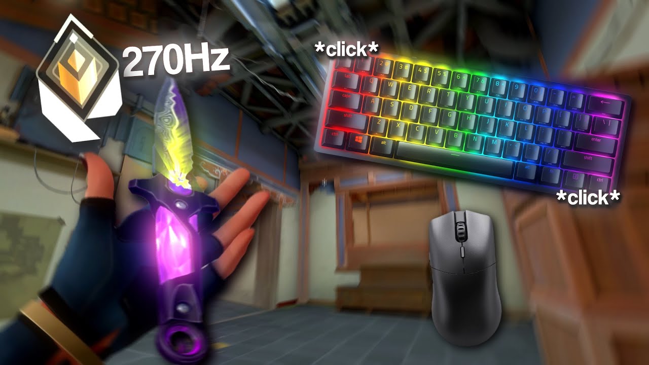 Relaxing 270FPS VCT LOCK//IN Knife ASMR l Razer Huntsman Mini Valorant Gameplay
