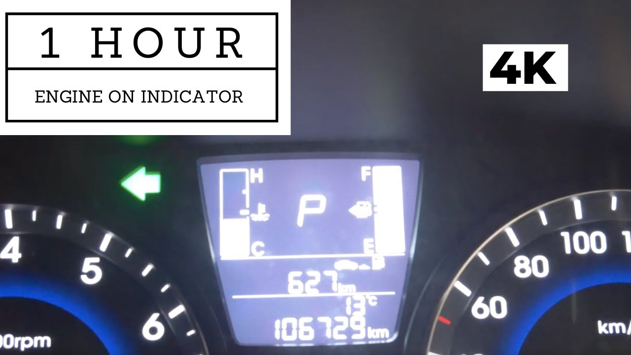 Relaxing engine on indicator sound 1 hour background white noise ambience study sleep no talking