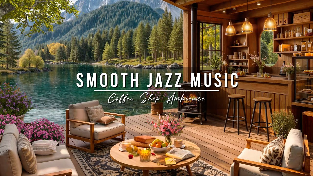 Relaxing Jazz Instrumental Music ☕ Cozy Coffee Shop Ambience with Smooth Jazz Music & Rain Sounds
