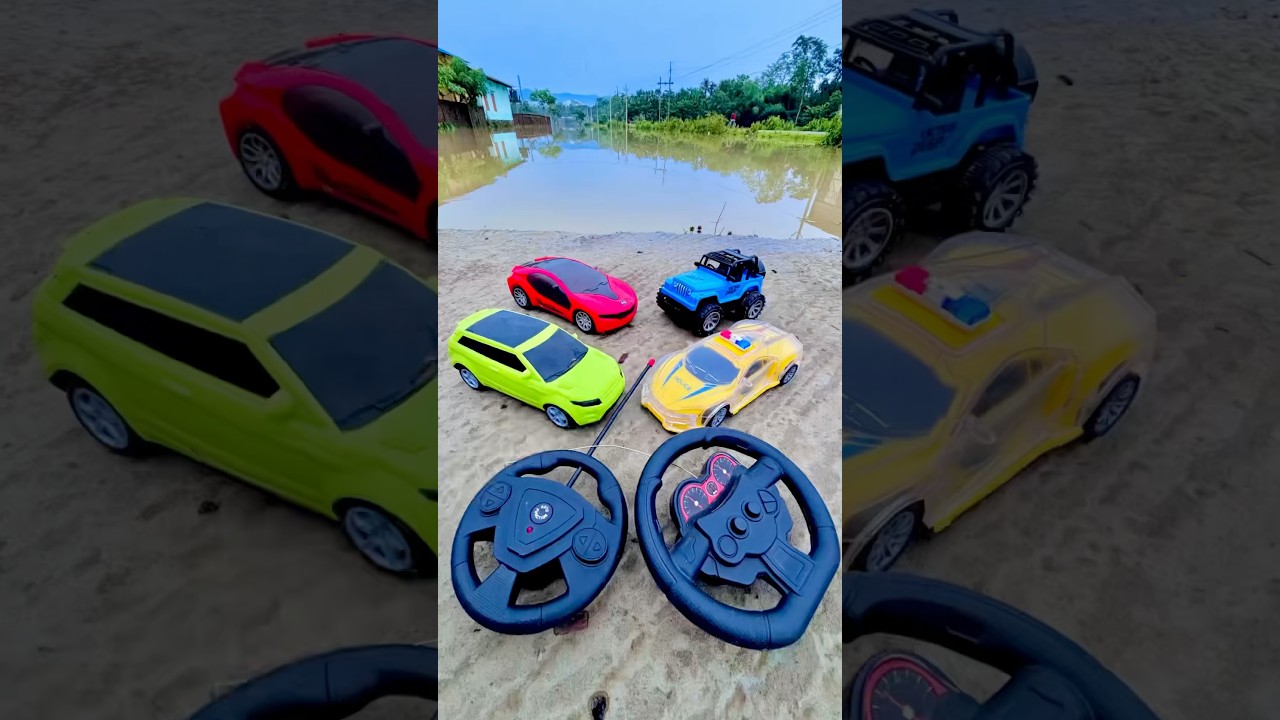 Remote control three car and police car | #shorts