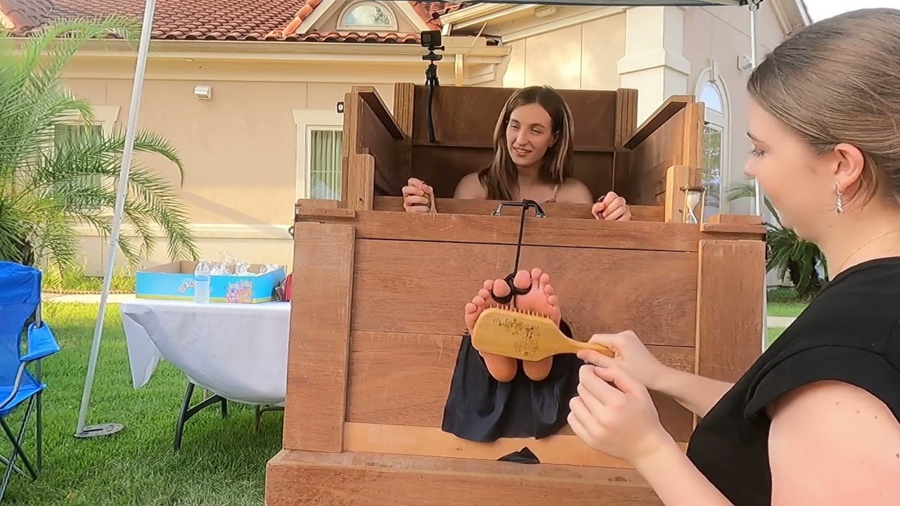 Renaissance Faire Project 29! Preview! Public Feet Tickled! Facedown on the Bed!
