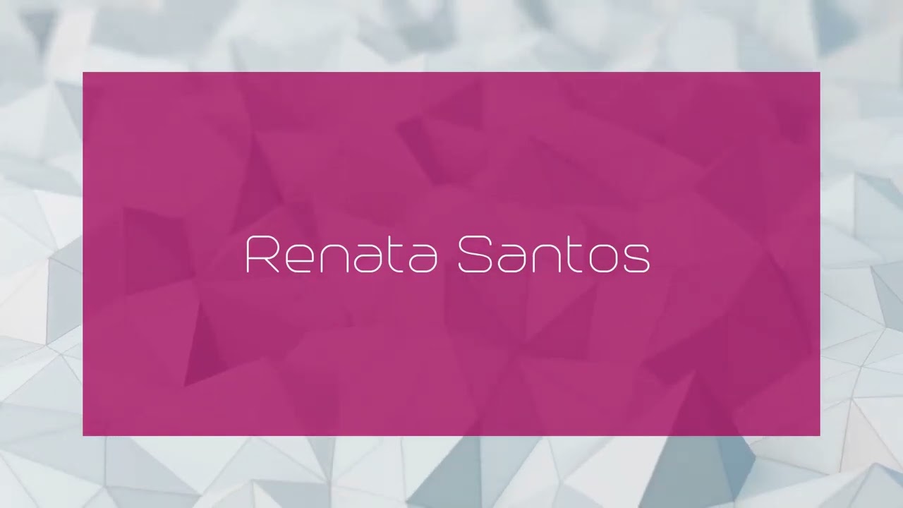 Renata Santos - appearance