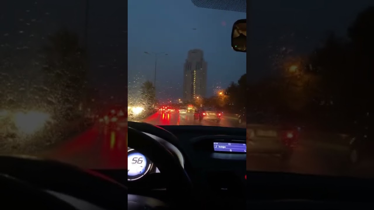 Renault fluence yağmurlu gece snap