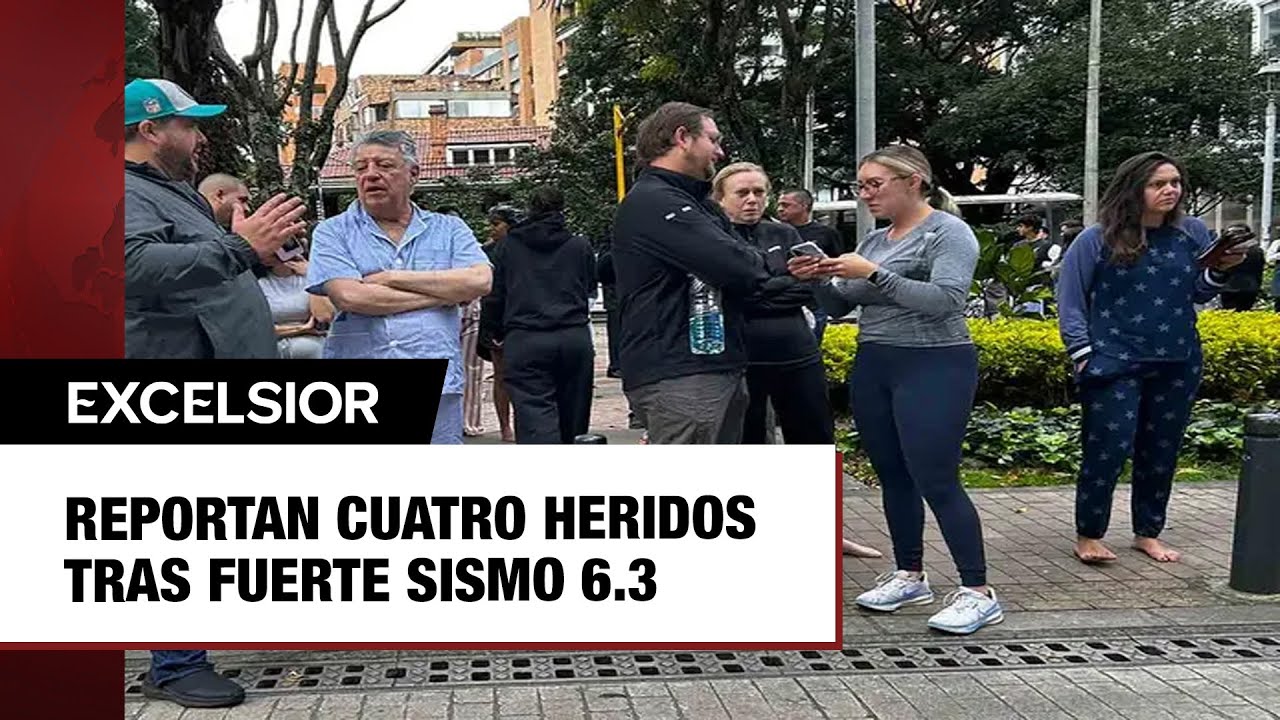 Reportan daños leves y cuatro heridos tras fuerte sismo de magnitud 6.3 en Bogotá