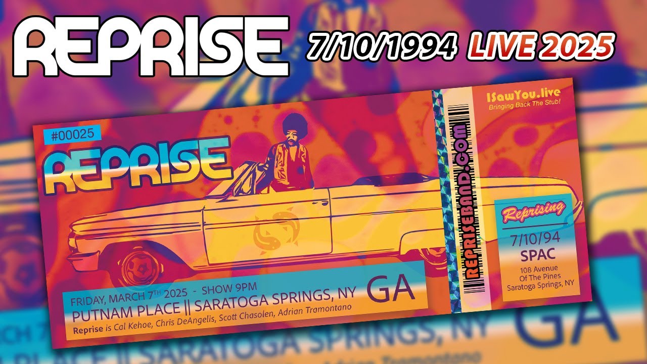 Reprise performs 7/10/94 SPAC at Putnam Place 3/7/25 #reprisetheband #phish #spac