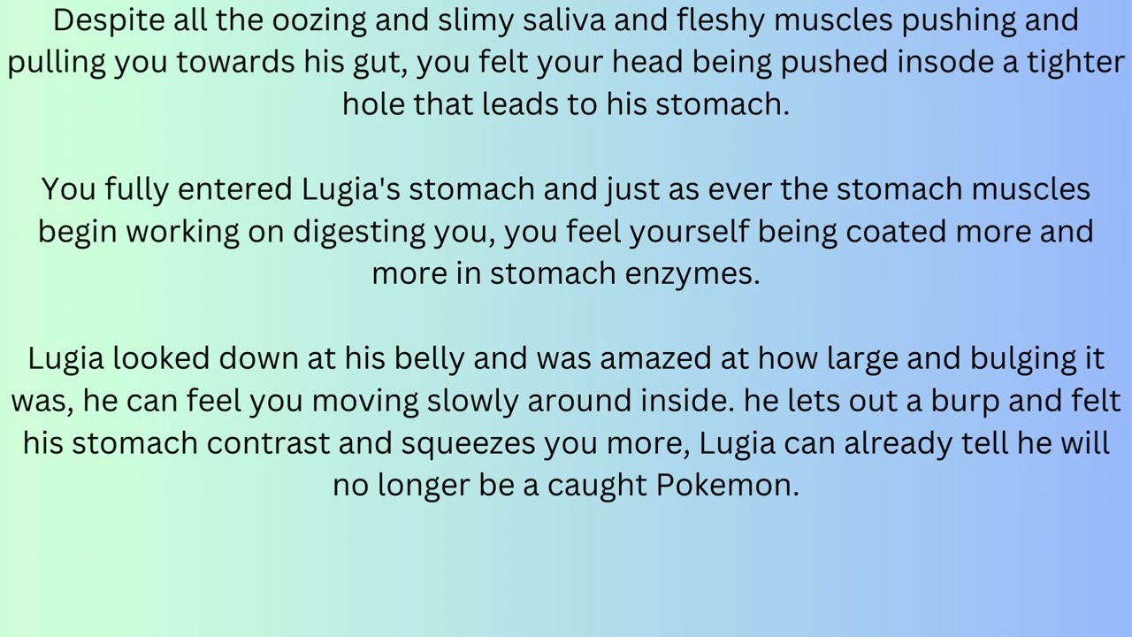(Requested) Pokemon Lugia Vore POV