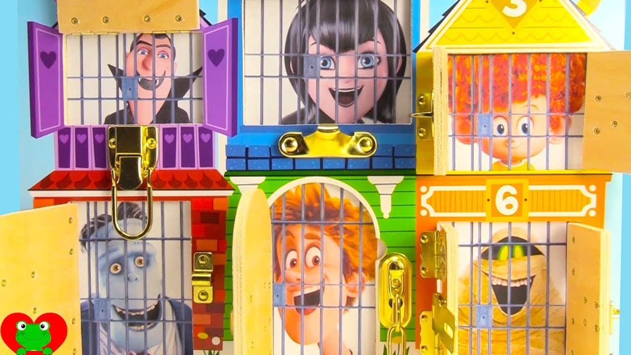 Rescuing Hotel Transylvania 3 Mavis, Johnny, Drac, and Dennis
