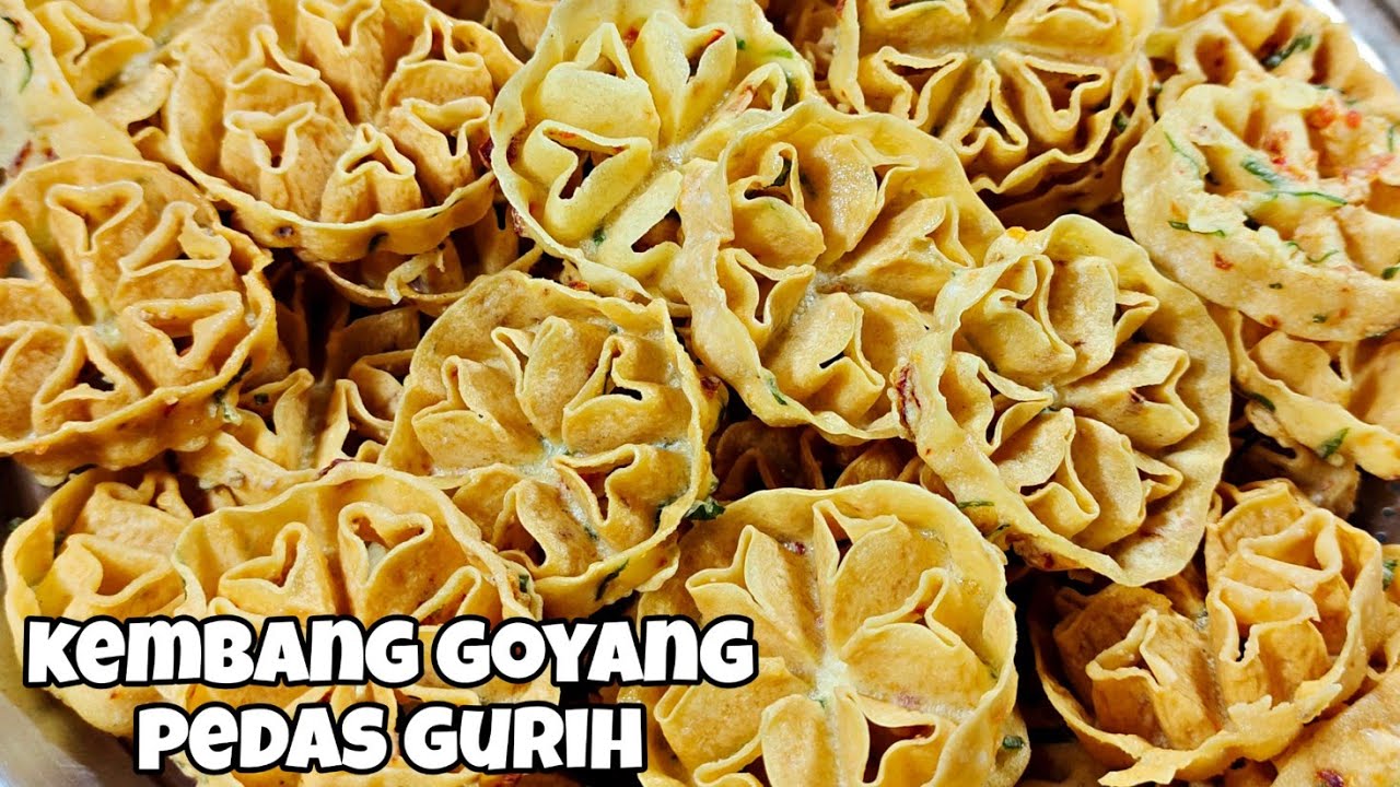 RESEP KEMBANG GOYANG PEDAS GURIH SUPER RENYAH DAN GAK BERMINYAK
