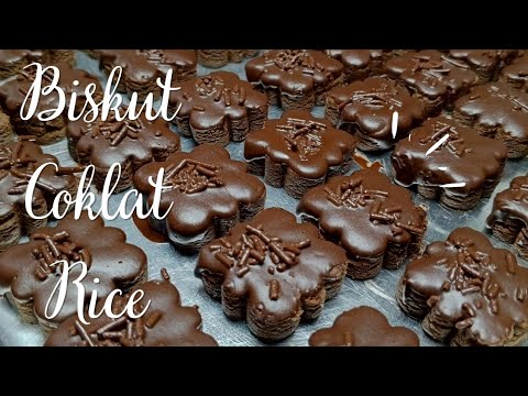 Resepi Biskut Coklat Rice Rangup Dan Sedap || Biskut Legend