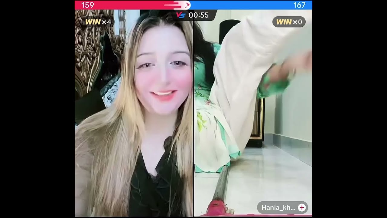 Resha vs Hania khan hot punishment pk| Resha vodka or hania full chla on TikTok live Hania ful garm