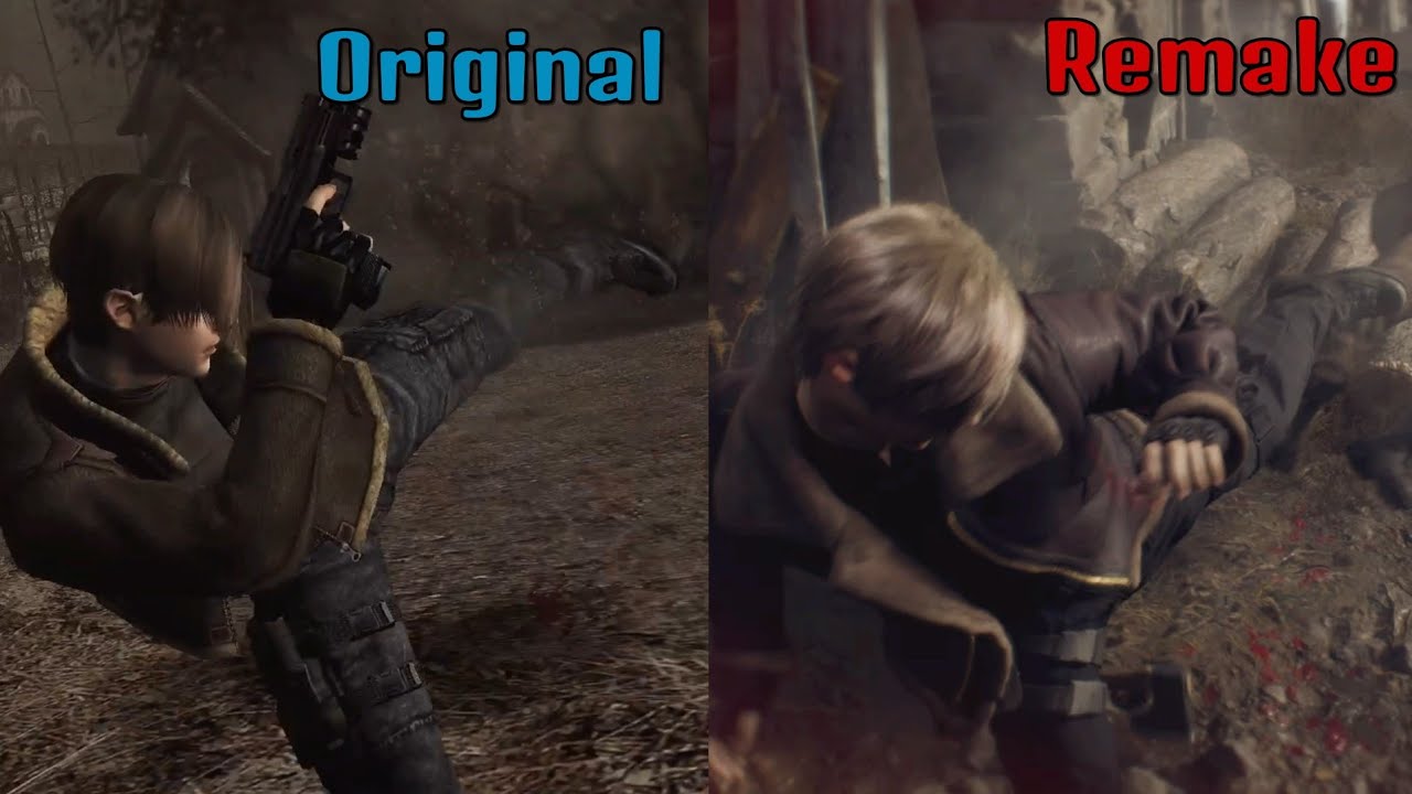 Resident Evil 4 Melee Comparison ( Original vs Remake)