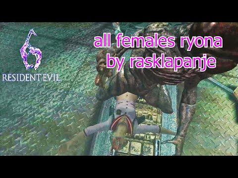resident evil 6 rasklapanje kills on all girls (ryona/リョナ) (all outfits)