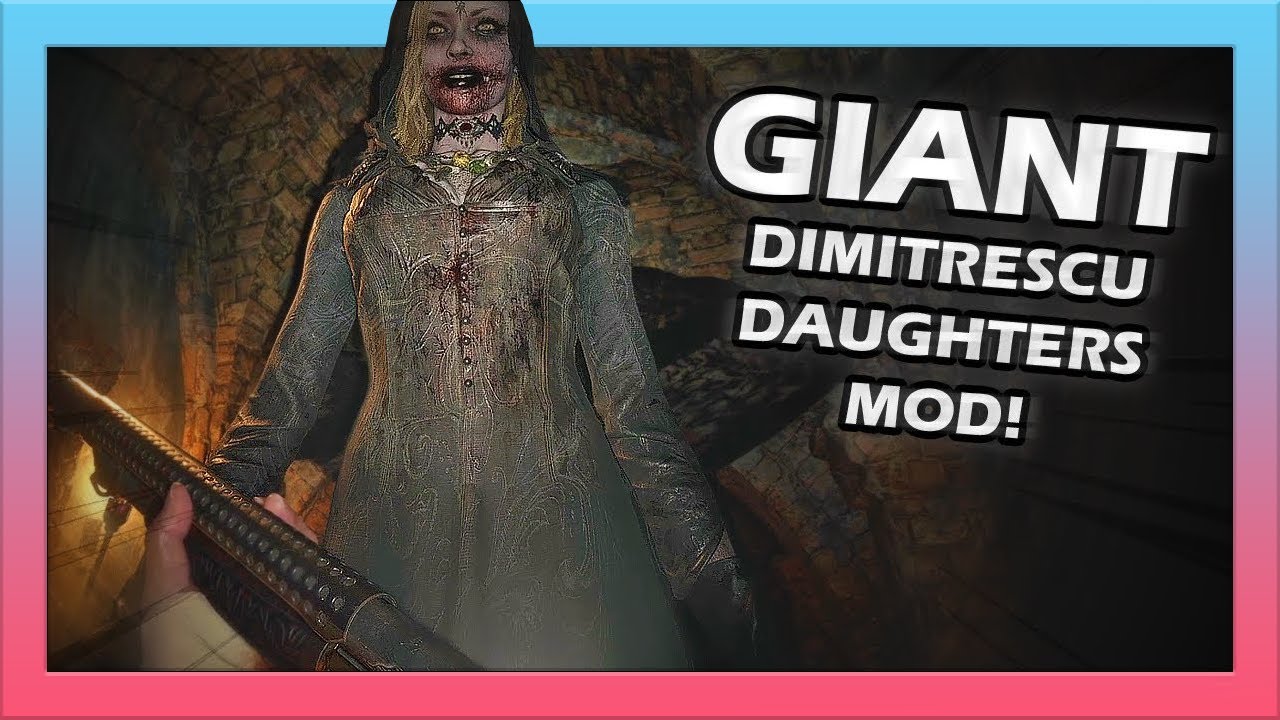 Resident Evil Village Witch Daughters but they're Lady Dimitrescu-Sized (Giantess Hug) ドミトレスク 巨大娘