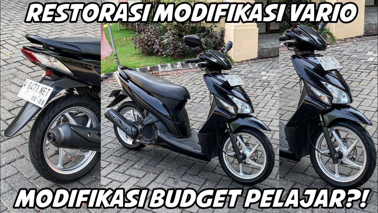 RESTORASI MODIFIKASI VARIO 110 KARBU || MODIFIKASI SIMPLE VARIO 110 KARBU || MODIF VARIO 500K?!